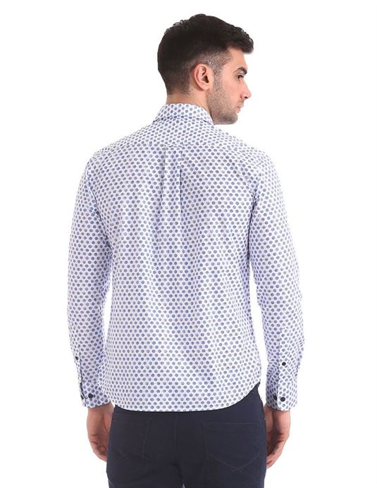 U.S. Polo Assn. Men Casual Wear Printed Shirt